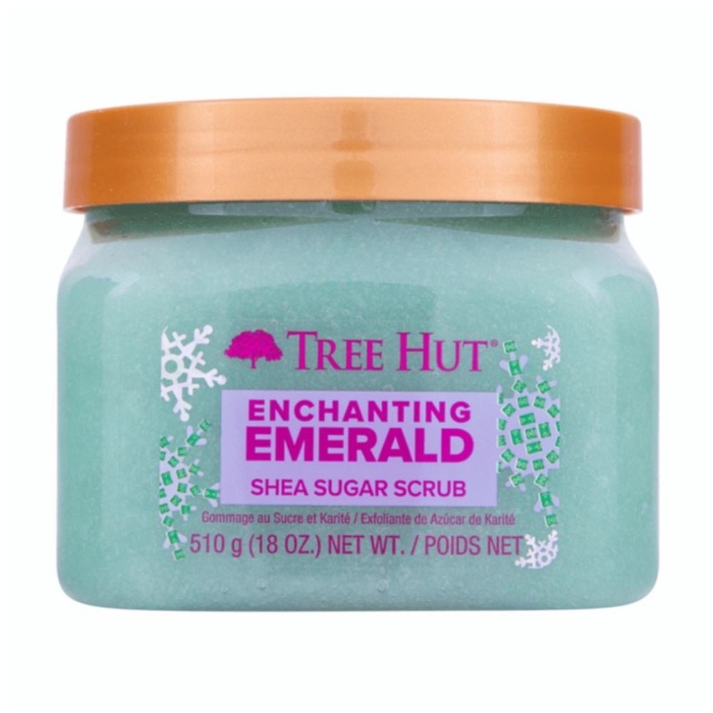 NWT : Tree Hut : limited edition enchanting emerald shea sugar full body scrub